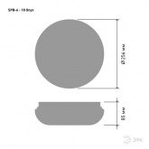 Светильник потолочный светодиодный ЭРА Классик SPB-6 - 18 Onyx 18Вт 4000K 1350Lm 256x85mm