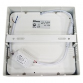 Светодиодный светильник Feron AL505 накладной 18W 6400K белый с драйвером в комплекте 200х200х28