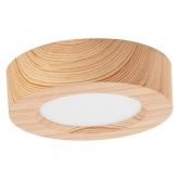 Светильник светодиодный TDM накладной круг Даунлайт СПО 6 Вт 3000K (сосна) 120х32мм