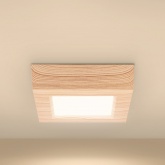 Светильник светодиодный TDM накладной квадрат Даунлайт СПО 6 Вт 3000K (сосна) 120х120х32мм