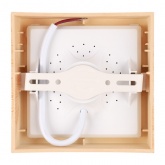 Светильник светодиодный TDM накладной квадрат Даунлайт СПО 6 Вт 3000K (сосна) 120х120х32мм