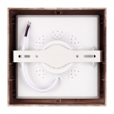 Светильник светодиодный TDM накладной квадрат Даунлайт СПО 12 Вт 3000K (венге) 170х170х32мм