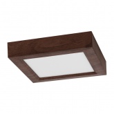 Светильник светодиодный TDM накладной квадрат Даунлайт СПО 12 Вт 3000K (венге) 170х170х32мм