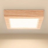 Светильник светодиодный TDM накладной квадрат Даунлайт СПО 12 Вт 3000K (сосна) 170х170х32мм