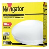 Светильник светодиодный 71 577 NBL-R1-18-4K-IP20-LED 18W 4000K 1350Lm 330x102mm цвет корпуса белый