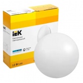 Светильник светодиодный ИЭК LED ДПБ 1001 12Вт 4000K 720Lm IP20 круг белый