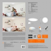 Светильник светодиодный Ledvance Smart WIFI Orbis Sparkle RD TW WT 24W 2700K 230V 2400Lm 460mm IP20