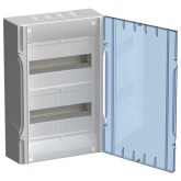 Щит навесной пластиковый ИЭК KREPTA 5 ЩРН-П-24 24 модуля (2х12) с прозрачной дверкой IP40 белый (электрический шкаф)