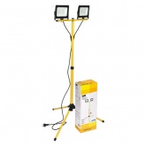 Прожектор светодиодный ИЭК LED СДО 06-2x50Ш 50W 6500K IP65 на штативе черный
