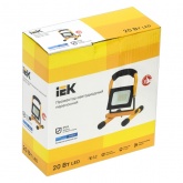 Прожектор светодиодный ИЭК с ручкой LED СДО 06-20П 20W 6500K IP65 переносной черный