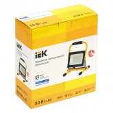 Прожектор светодиодный ИЭК с ручкой LED СДО 06-50П 50W 6500K IP65 переносной черный