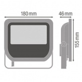 Прожектор светодиодный Ledvance FL LED 180W 6500K 20000Lm SYM 100° IP65 черный