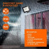 Прожектор светодиодный Ledvance FL ECO 100W 6500K 10000Lm 110° IP65 черный 280x265x41mm RU