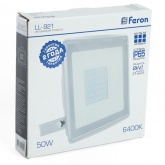 Прожектор светодиодный Feron LL-921 50W 6400K 4000Lm IP65 белый