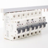 Шина соединительная (гребенка) ИЭК 4-полюсная (N L1 L2 L3) 63А 52 модуля длина 1000мм