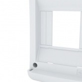 Щит навесной Tekfor UNK 40-04-2 (1x4) модуля прозрачная черная дверца IP41 (электрический шкаф)