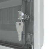 Щит навесной BNZ 65-24-1 (2x12) модулей прозрачная зеленая дверца IP65 Tekfor (электрический шкаф)