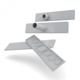 Щит навесной BNN 65-24-1 (2x12) модулей непрозрачная серая дверца IP65 Tekfor (электрический шкаф)