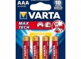 Батарейка Varta Longlife Max Power / Max Tech AAA LR03 (упаковка 4шт) 04703101404