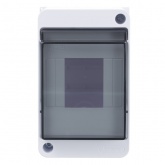 Щиток навесной SE City9 Box 4 модуля с прозрачной дверцей белый (Easy9 XS)