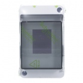 Щиток навесной SE City9 Box 4 модуля с прозрачной дверцей белый (Easy9 XS)