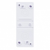 Щиток навесной SE City9 Box 2 модуля с прозрачной дверцей белый (Easy9 XS)