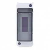 Щиток навесной SE City9 Box 2 модуля с прозрачной дверцей белый (Easy9 XS)