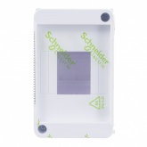 Щиток навесной SE City9 Box 4 модуля без дверцы белый (Easy9 XS)