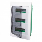 Щит встраиваемый SE City9 Box 36 (3x12) модулей с прозрачной дверью с клеммниками N+PE (Easy9)