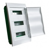 Щит встраиваемый SE City9 Box 36 (3x12) модулей с белой дверью с клеммниками N+PE (Easy9)