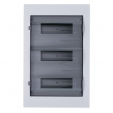 Щит навесной SE City9 Box 36 (3x12) модулей с прозрачной дверью с клеммниками N+PE (Easy9) (электрический шкаф)