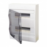 Щит навесной SE City9 Box 24 (2x12) модулей с прозрачной дверью с клеммниками N+PE (Easy9) (электрический шкаф)