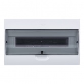 Щит навесной SE City9 Box 18 модулей с прозрачной дверью с клеммниками N+PE (Easy9) (электрический шкаф)