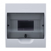 Щиток навесной SE City9 Box 8 модулей с прозрачной дверью с клеммниками N+PE (Easy9)