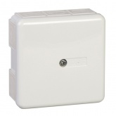 Коробка распаячная Schneider Electric 87х87х40 открытой проводки с клеммами 5х2,5 мм белая IP65