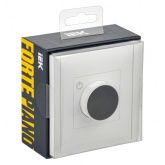 Термостат электронный с индикацией ИЭК FORTE&PIANO FP252 с датчиком 2,4м белый