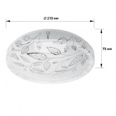 Светильник потолочный светодиодный ЭРА Классик SPB-6-12-6,5K Syuzi 12W 6500K 820Lm 210x75 mm