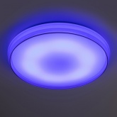 Светильник потолочный светодиодный ЭРА SPB-6-80-RC Solar 80W RGBD динамический эффект, с пультом ДУ