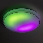 Светильник потолочный светодиодный ЭРА SPB-6-80-RC Solar 80W RGBD динамический эффект, с пультом ДУ