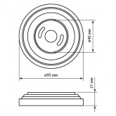 Рамка TDM Виви 1 пост белая