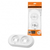 Рамка TDM Виви 2 поста белая