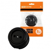 Накладная розетка TDM Виви 2П 10А 250В черная