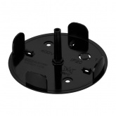 Накладная коробка распаячная TDM Виви D90х43 мм инд. штрихкод черная