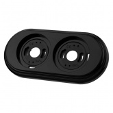 Рамка TDM Виви 2 поста черная