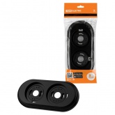 Рамка TDM Виви 2 поста черная