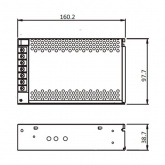 Блок питания для светодиодной ленты Kaisen 150W 24V 6,25A AC 170-260V IP20 159х98х38 mm