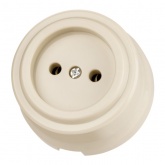 Накладная розетка TDM Виви 2П 10А 250В слоновая кость (бежевый)