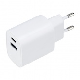 Сетевое зарядное устройство Rexant USB A + Type-C 5V 2.4 A белый