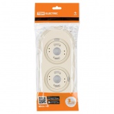 Рамка TDM Виви 2 поста слоновая кость (бежевый)