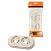 Рамка TDM Виви 2 поста слоновая кость (бежевый)